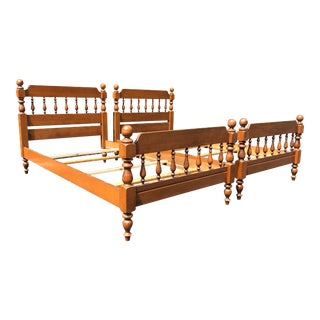 Solid Maple Twin Beds- a Pair For Sale