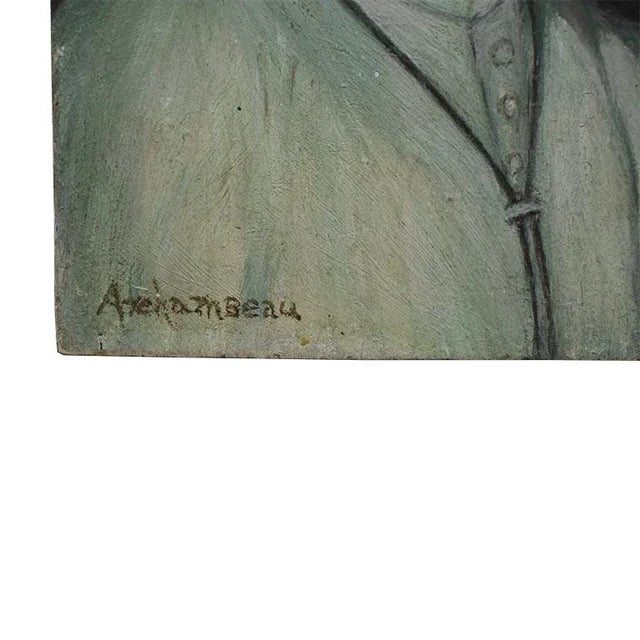 Vintage portrait painting of Pope Paul VI on wood. This beautiful piece depicts a small portrait of Pope Paul VI. This...