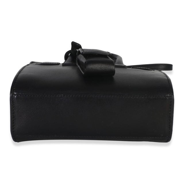 2010s Black Smooth Calfskin Toy Sac Du Jour For Sale - Image 5 of 9