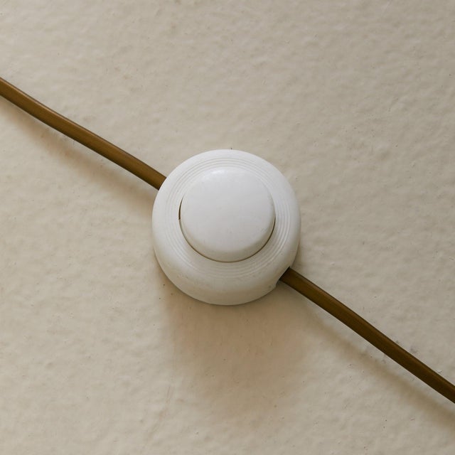 Vintage Italian Pyramidal Floor Lamp in Pink Glass + Black Metal - 2 Available For Sale - Image 9 of 9