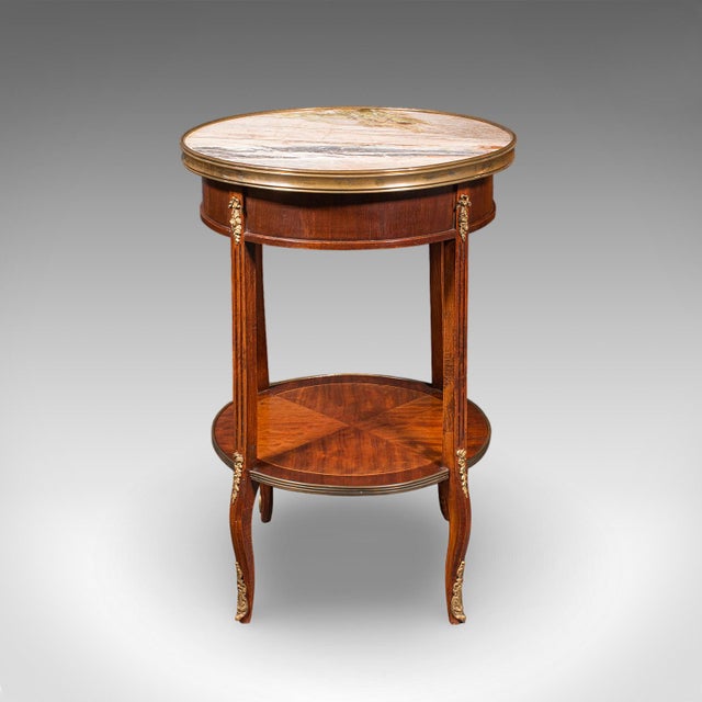 Victorian Antique Lounge Side Table, Italian, Marble, Wine, Occasional, Victorian, c.1900 For Sale - Image 3 of 12