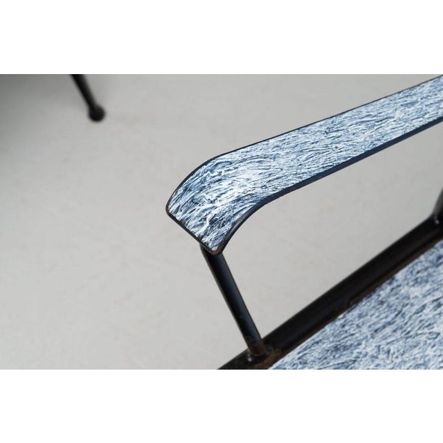 Black Enamelled Armchairs from Siva Poggibonsi, Italy, 1950s, Set of 2 For Sale - Image 8 of 18