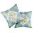 Rustic Schumacher Caldwell Patchwork 20" Pillow in Yellow & Cornflower For Sale - Image 3 of 5