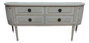 Swedish Gustavian Style 4 Drawer 2 Door Sideboard