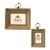 Pair of Distressed Grey Wood Picture Frames With Gilt Detail For Sale