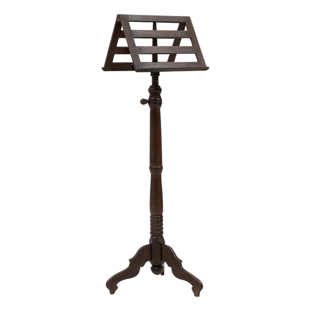 1900s French Wooden Music Stand For Sale