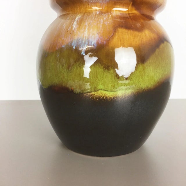 Large Vintage Vienna Fat Lava Vase from Scheurich, 1970s For Sale - Image 9 of 12