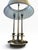 Vintage Mid-Century Modern Brass Bouillotte Table Lamp With Tole Metal Shade For Sale - Image 4 of 7