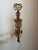 pair of vintage mid-century, french-style, gilt sconces, made in Italy. Hardwired, in working condition. Overall Height :...