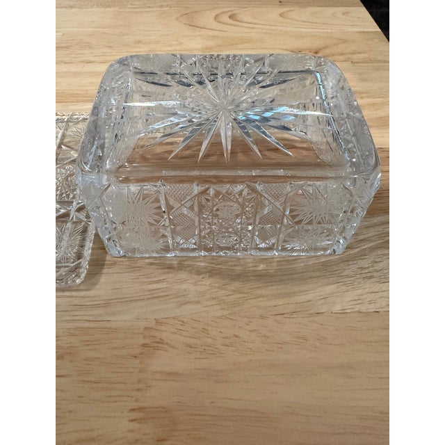 1930s 1930s Cut Crystal Trinket Box For Sale - Image 5 of 6
