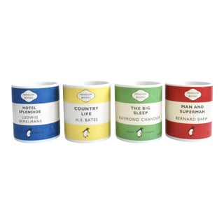 Set of 4 Penguin Books Mugs For Sale