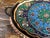 Handmade inlaid oval tray with handles made by copper. Inlaid flower design and perfect for serving. Great for displaying...