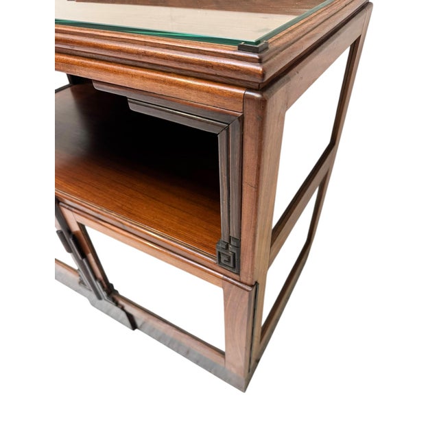 Brown Vintage Amsterdam School Display Cabinet, 1920s For Sale - Image 8 of 11