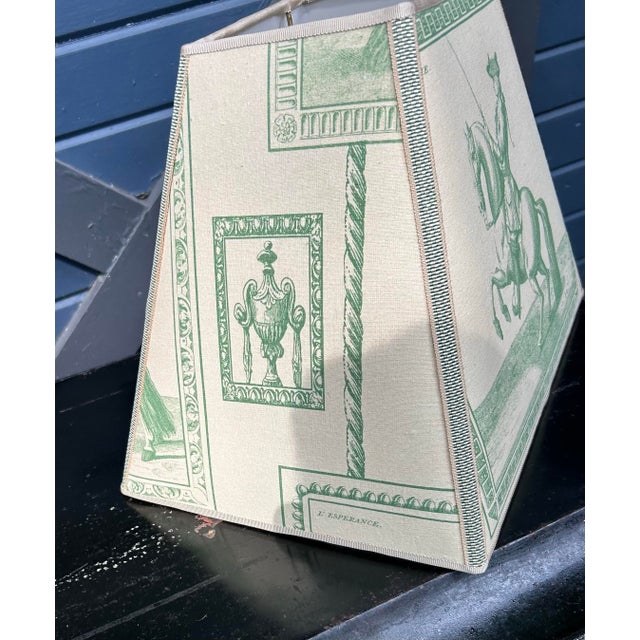 Figurative Equestrian Motif Lampshade For Sale - Image 3 of 6