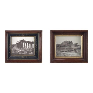 Pair of Photographs of the Acropolis and Parthenon, Greece Circa 1890 For Sale