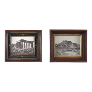 Pair of Photographs of the Acropolis and Parthenon, Greece Circa 1890