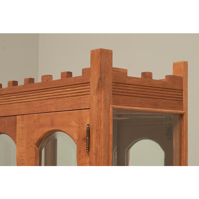 Glazed Display Cabinet in Oak by Henning Kjaernulf, 1970s For Sale - Image 4 of 11