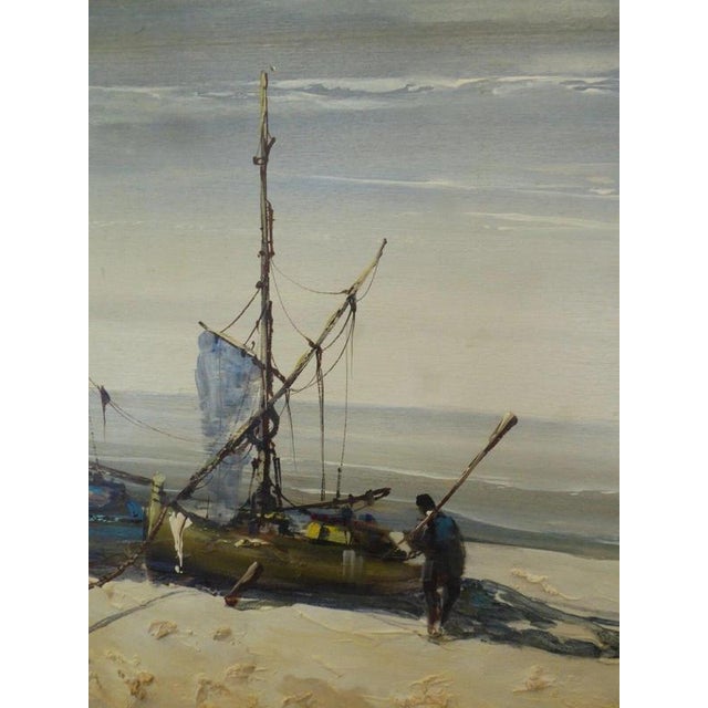 Jorge Aguilar-Agon, Large Seascape, Oil Painting For Sale - Image 9 of 13