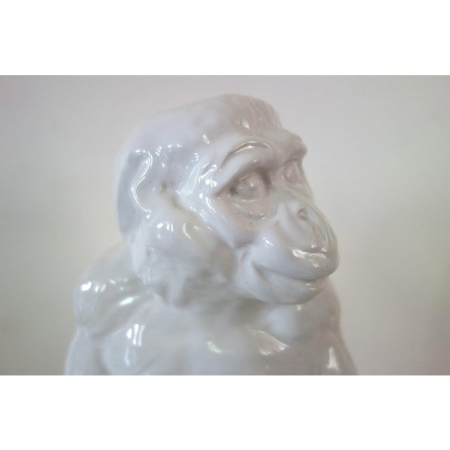 Vintage Italian Handcrafted Ceramic Plant Pot with Monkey and Bananas, 1960s For Sale - Image 9 of 16