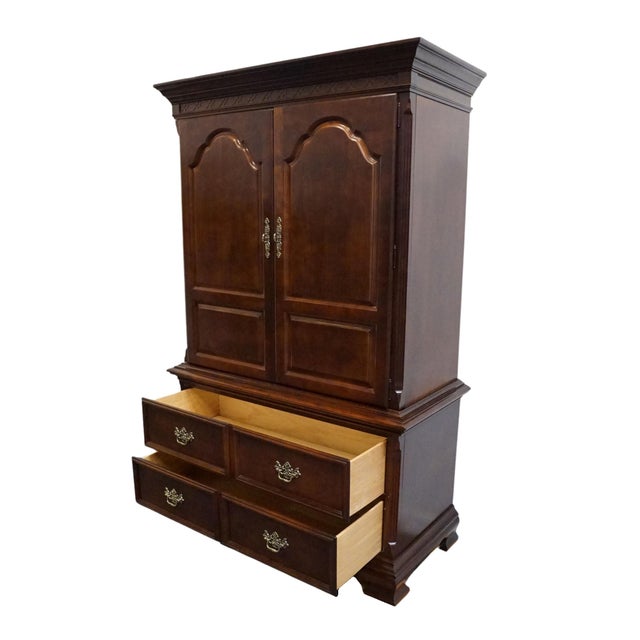 Brown Stanley Furniture American Heritage Collection Mahogany Traditional Style 46" Media Armoire 172-13-15 For Sale - Image 8 of 14