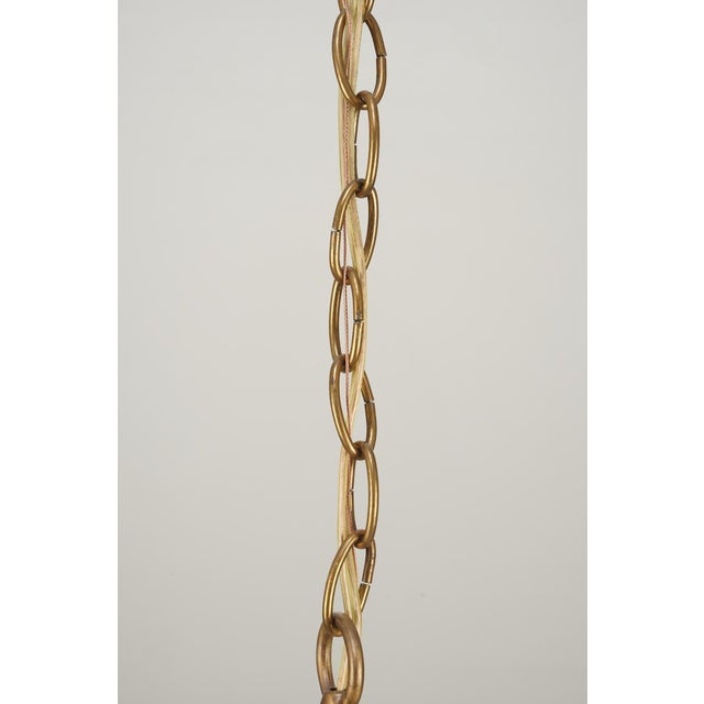 Bagues Style Gold Finish Foliate Glass Chandelier For Sale - Image 12 of 12