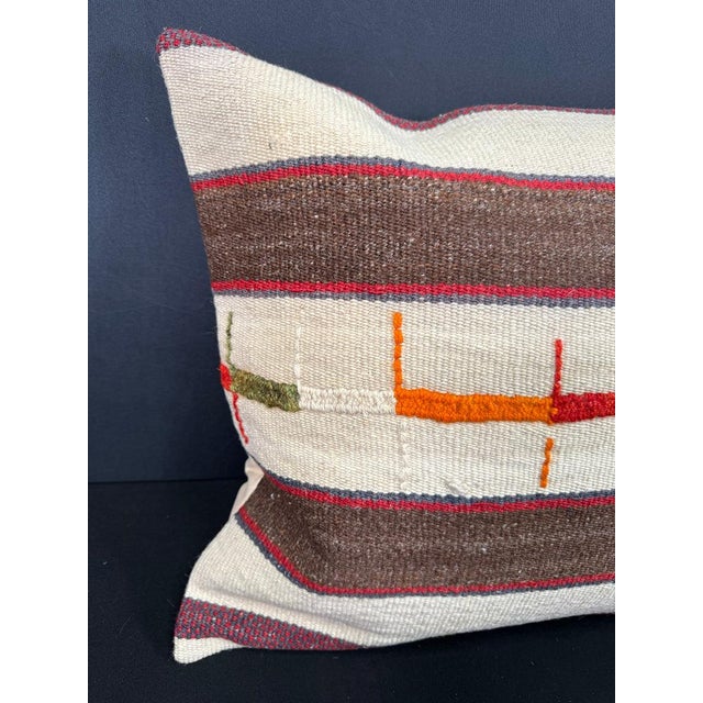 Turkish Hemp Pillow Cushion Natural Beige Brown Cushion Cover 20"x20" #30623 Enhance your home decor with our Kilim Pillow...