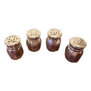 Set of Four Sterling Silver Reed and Barton Salt & Pepper Shakers, 20th Century