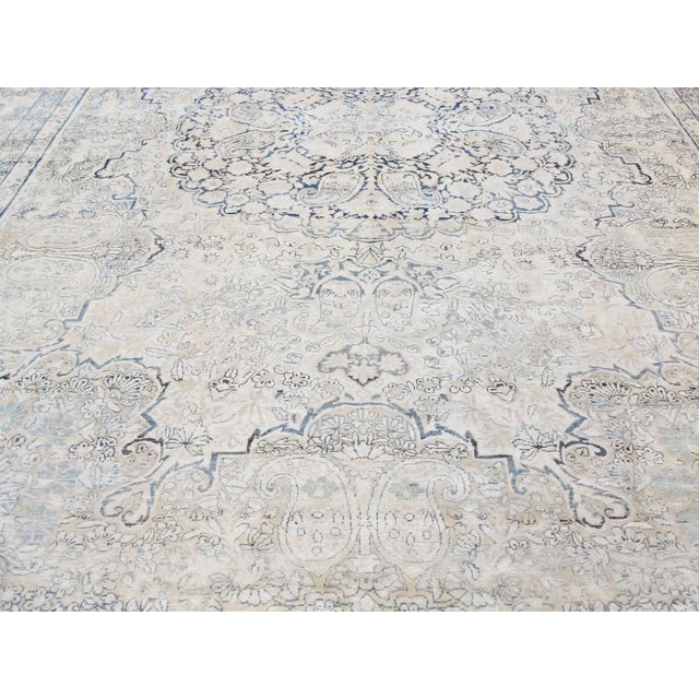 Textile Antique Persian Kermanshah Carpet, 9'7" X 14'6" For Sale - Image 7 of 10