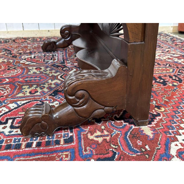 Louis Philippe Indonesian Teak Dismountable Console Table, 1950s For Sale - Image 17 of 18