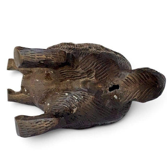 Mid 20th Century Bronze Bunny Rabbit Sculpture With Woven Brass Baskets Edwardian-Style For Sale - Image 12 of 18