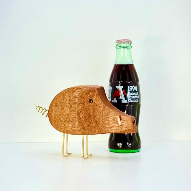 Mahogany Wild Boar Mid Century Modern Style Figurine Jacob Hermann Style Danish Modern For Sale - Image 10 of 11