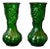Green Glass Carafe from Empoli, 1960s, Set of 2 For Sale