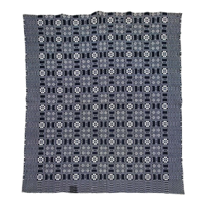 19Thc Double Weave Coverlet From Pennsylvania