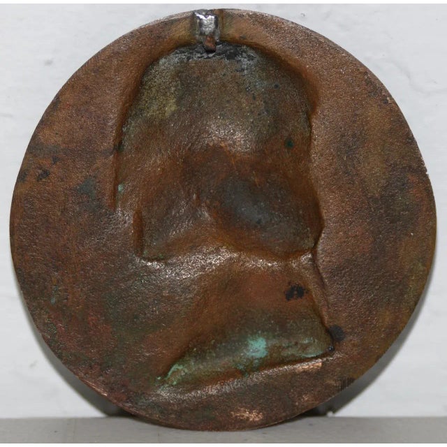 Rare 15th Century-style Bronze Relief Medallion of Allesandro di Gino Vecchietti c.1498 Rare bronze plaque in very good...