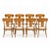 Teak Klismos Patio Dining Chairs. - Set of 8 For Sale - Image 4 of 5