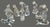 Vintage 1988 Enesco Designed Giftware 10-Piece Art Glass Nativity Set, featuring an elegant abstract interpretation of the...