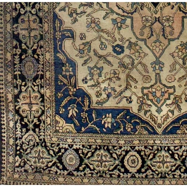 Antique Persian Farahan Sarouk Rug 3'5" X 4’10" For Sale - Image 4 of 5