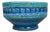 Rimini Blu Glazed Ceramic Footed Centerpiece Bowl by Aldo Londi by Bitossi, 1950s For Sale