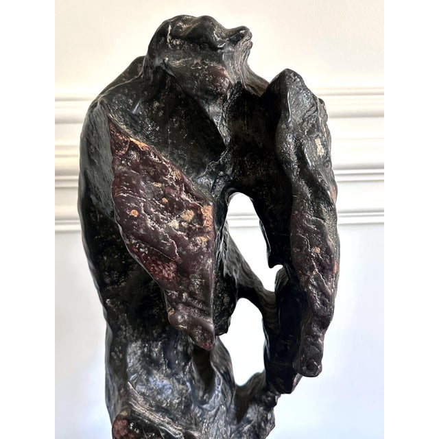 Large Chinese Scholar Rock Lingbi Stone on Display Stand For Sale - Image 18 of 18