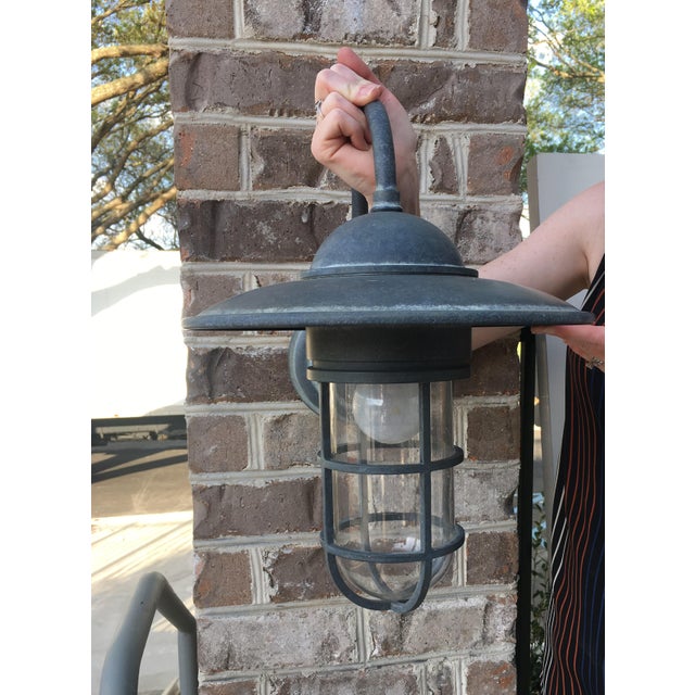 Circa Lighting Marine Sconce in Zinc Chairish