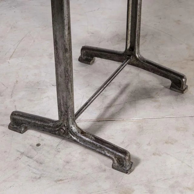 Cast Base Bistro Dining Table from Fischel, 1930s For Sale - Image 9 of 10