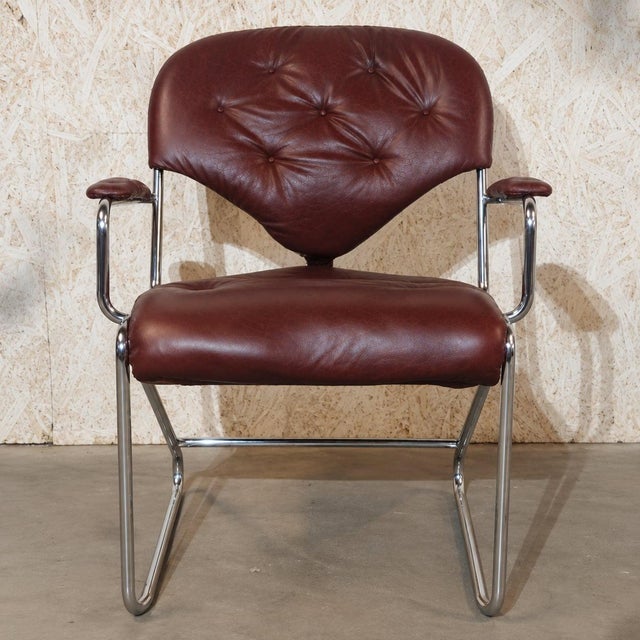 Mid-Century Modern Scandinavian Sam Armchair by Sam Larsson for Dux, Sweden, 1973 For Sale - Image 3 of 9
