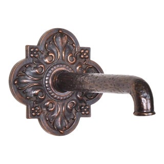 Cast Bronze Fountain Spout & Escutcheon For Sale