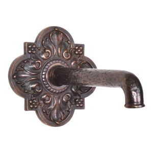 Cast Bronze Fountain Spout & Escutcheon