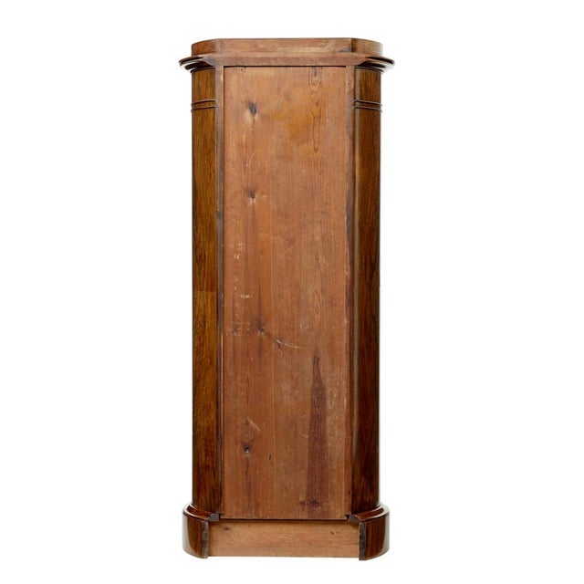 Late 19th Century Burr Walnut Pedestal Cupboard, 1870s For Sale - Image 5 of 10