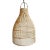 Raw Rattan Braided Lantern Pendant Light For Sale In Los Angeles - Image 6 of 6