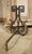 Pair of Decorative French 1940s Wrought Iron and Tole Fireplace Chenets For Sale - Image 13 of 18