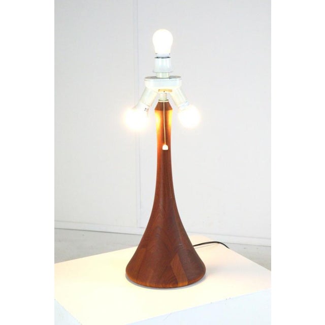 1960s Large Wooden Table Lamp from Domus For Sale - Image 5 of 16