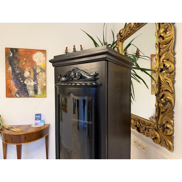 Art Nouveau Display Pillar Cabinet For Sale - Image 15 of 18