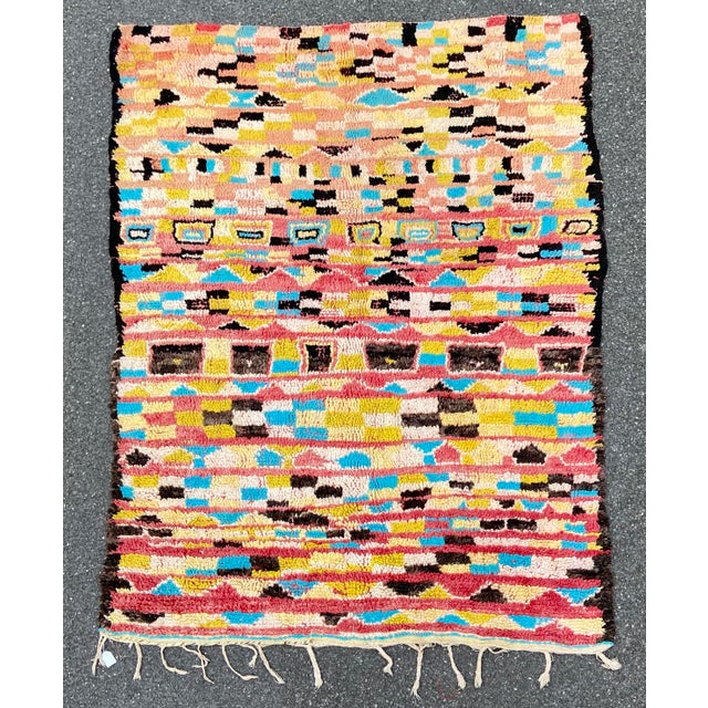 Textile Vintage Moroccan Boujaad Rug - 5′11″ × 8′2″ For Sale - Image 7 of 7